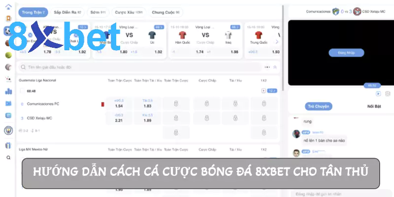 Cược bóng đá 8xbet: Hướng dẫn chi tiết cho người mới bắt đầu 4 Hướng dẫn cách cá cược bóng đá 8xbet cho tân thủ